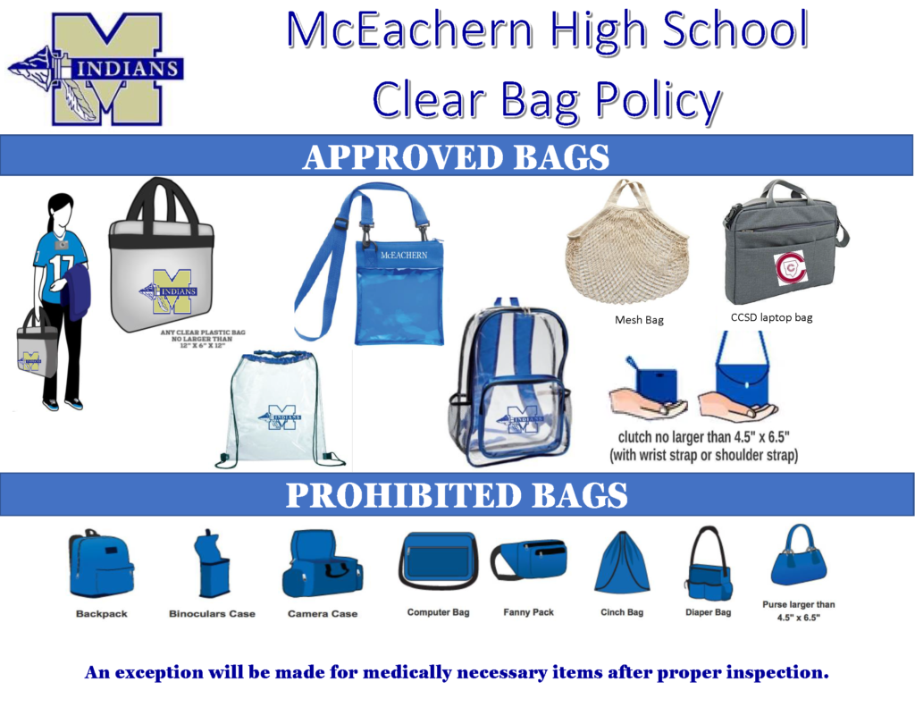 Clear Bag Policies – Mississippi High School Activities Association
